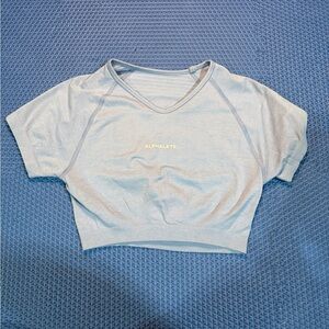Alphalete Women's Sky Blue Crop Top